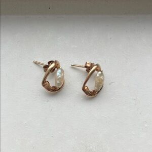 Vintage Gold and Pearl Earrings